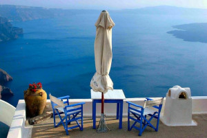 GRECIA SANTORINI OMBRELLONE